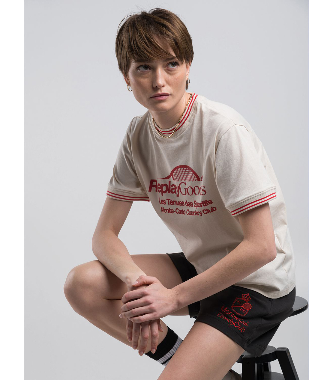 モンテカルロカントリークラブコレクションジャージTシャツ 詳細画像 アイボリー 2